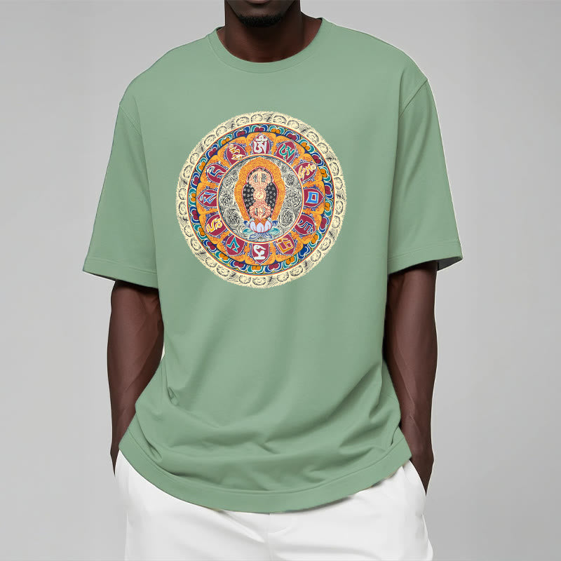Buddha Stones Dorje Vajra Mandala Buddha Baumwolle T-shirt - image 15