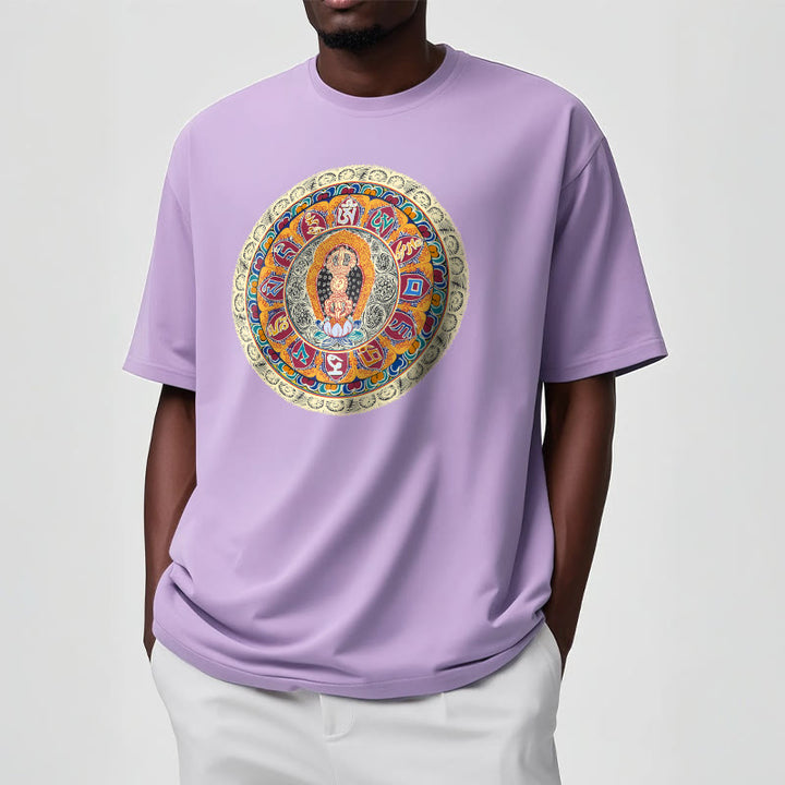 Buddha Stones Dorje Vajra Mandala Buddha Baumwolle T-shirt - image 17