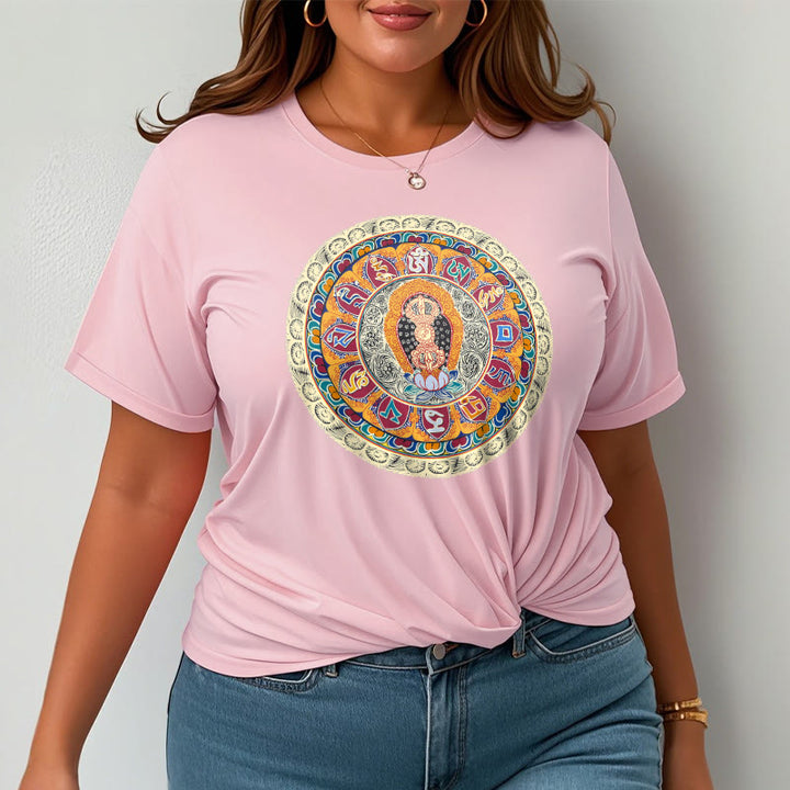 Buddha Stones Dorje Vajra Mandala Buddha Baumwolle T-shirt - image 20