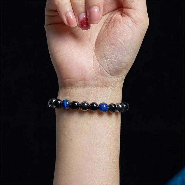 Buddha Stones Verschiedene Tigerauge Vertrauensarmband