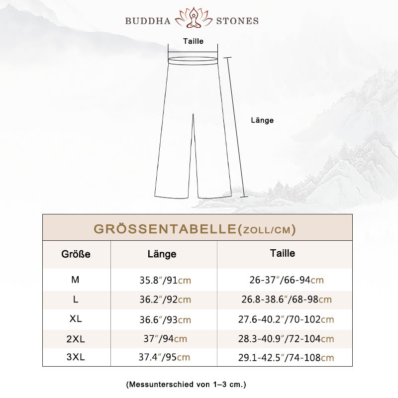 Buddha Stones 2-teiliges Set mit Dreiviertelärmeln, Langarmhemd und Hose mit weitem Bein, Meditationskleidung aus Baumwolle und Leinen für Damen - image 5