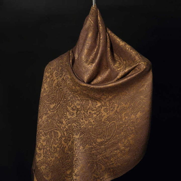 Buddha Stones, tibetischer Cashew-Jacquard-Schal mit Quasten, Frühling, Herbst, Winter, warm, gemütlich, Schal, Wickeltuch - image 3