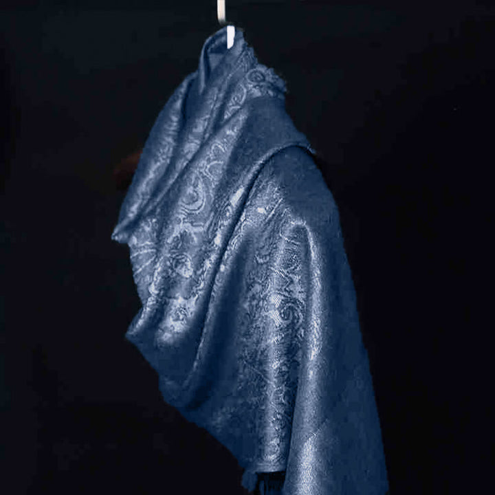 Buddha Stones, tibetischer Cashew-Jacquard-Schal mit Quasten, Frühling, Herbst, Winter, warm, gemütlich, Schal, Wickeltuch - image 13