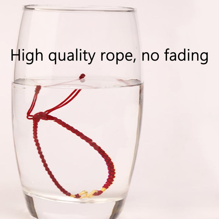 Buddha Stones 999 Gold Jahr der Schlange Ewiger Endloser Knoten Unendlichkeit Handgemachtes Glücksarmband - image 3