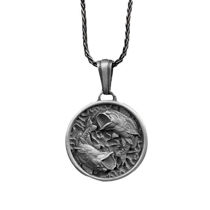 Buddha Stones, reines Zinn, Polieren, Koi-Fisch, Reichtum, Halskettenanhänger - image 4