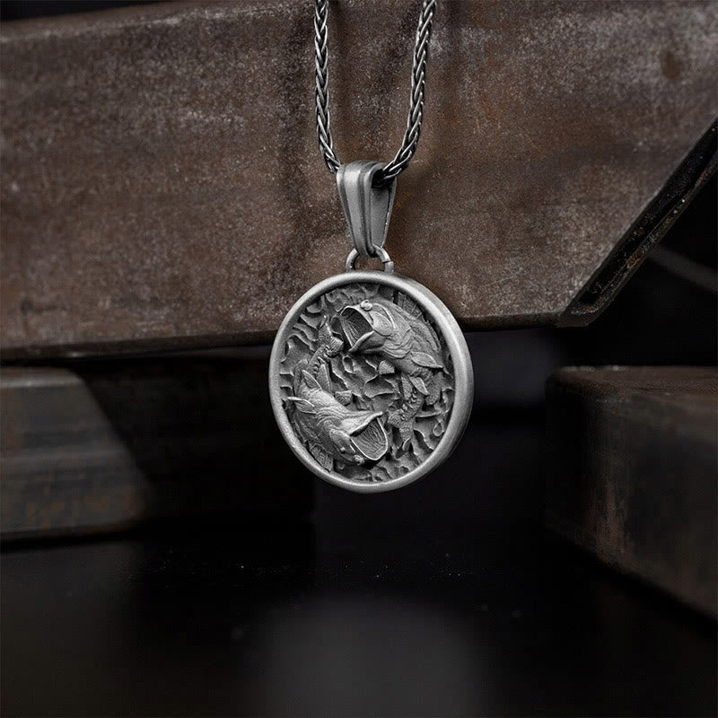 Buddha Stones, reines Zinn, Polieren, Koi-Fisch, Reichtum, Halskettenanhänger - image 2