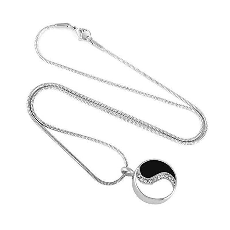 Halskette mit Anhänger „Buddha Stones Yin Yang“ aus Titanstahl mit Harmonie - image 3