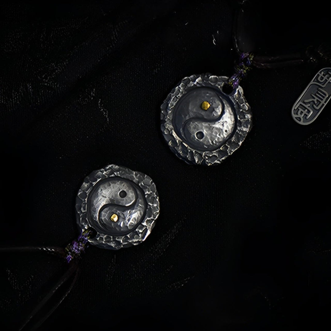 Buddha Stones 999 Sterling Silber Tai Chi Yin Yang Design Harmony Halskette Anhänger - image 12