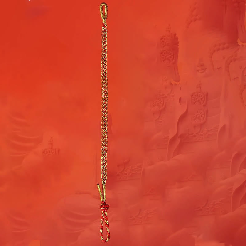 Buddha Stones, rote Schnur, gelbe Schnur, Glücksarmband