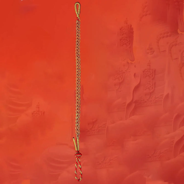 Buddha Stones, rote Schnur, gelbe Schnur, Glücksarmband