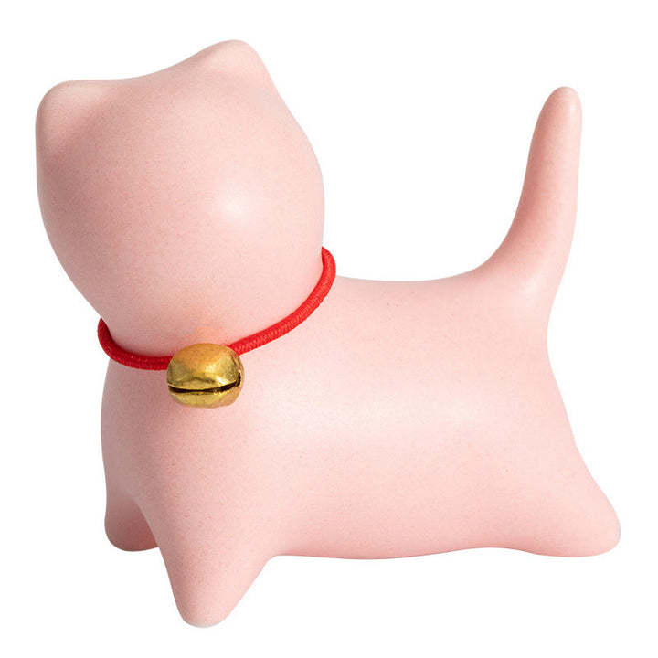 Buddha Stones Mini süße stehend liegend Katze Tee Haustier Keramik Home Schreibtisch Figur Dekoration - image 12