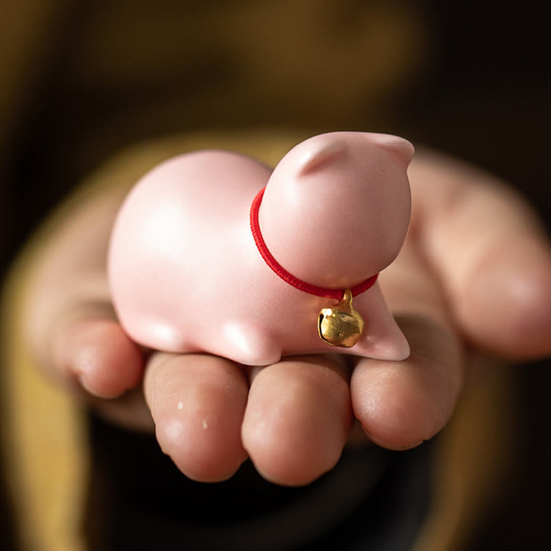 Buddha Stones Mini süße stehend liegend Katze Tee Haustier Keramik Home Schreibtisch Figur Dekoration - image 22