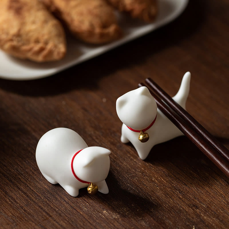 Buddha Stones Mini süße stehend liegend Katze Tee Haustier Keramik Home Schreibtisch Figur Dekoration - image 7