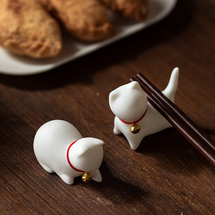 Buddha Stones Mini süße stehend liegend Katze Tee Haustier Keramik Home Schreibtisch Figur Dekoration - image 7