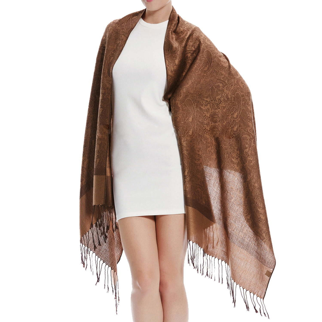 Buddha Stones, tibetischer Cashew-Jacquard-Schal mit Quasten, Frühling, Herbst, Winter, warm, gemütlich, Schal, Wickeltuch - Peru 180*70cm - image 48