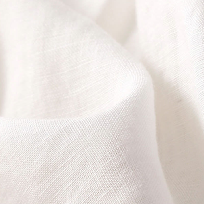 Buddha Stones Damen-Shorts aus Baumwolle mit einfarbiger Unterseite, hohlem Spitzendesign und Schnürung und Taschen - image 13