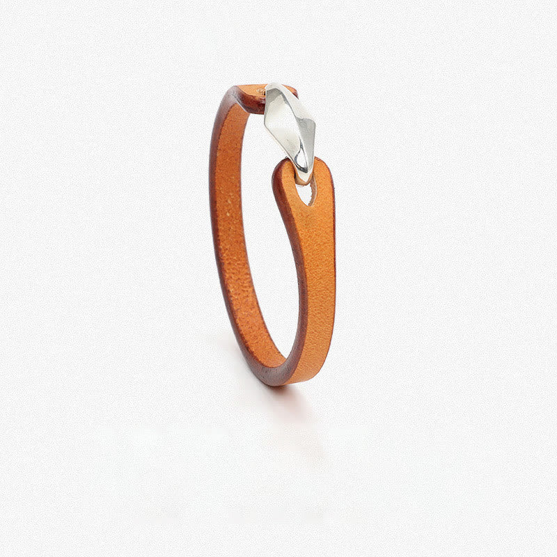 Buddha Stones 925 Sterling Silber Leder Mehrreihiges Schutzarmband