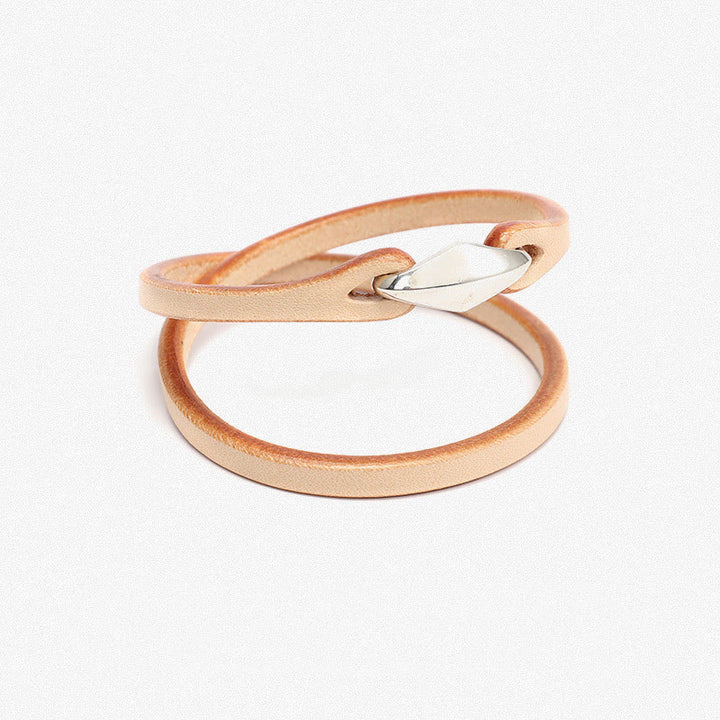 Buddha Stones 925 Sterling Silber Leder Mehrreihiges Schutzarmband