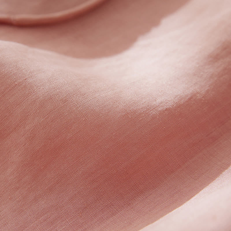 Lässiges Damen-Hemd aus Baumwolle und Leinen mit Buddha Stones -Stickerei und Pflanzen-Design - image 6