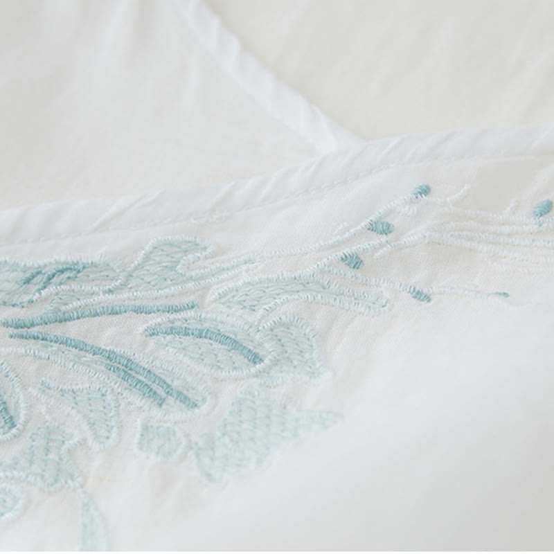 Lässiges Damen-Hemd aus Baumwolle und Leinen mit Buddha Stones -Stickerei und Pflanzen-Design - image 12