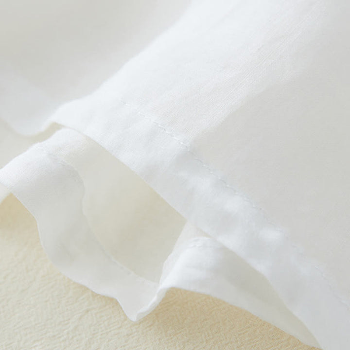 Lässiges Damen-Hemd aus Baumwolle und Leinen mit Buddha Stones -Stickerei und Pflanzen-Design - image 13