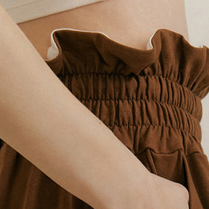 Buddha Stones Lässige Schnalle Lockere Spandexhose für Damen mit Taschen - image 9