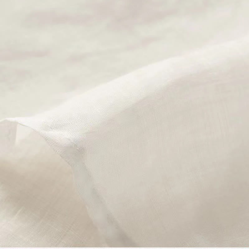 Lässiges Baumwollhemd mit Blumenmuster und V-Ausschnitt für Damen mit Buddha Stones