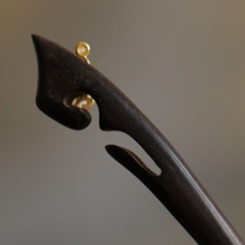 Buddha Stones Glückverheißende Wolke Sandelholz Kaninchen Schutz Haarnadel