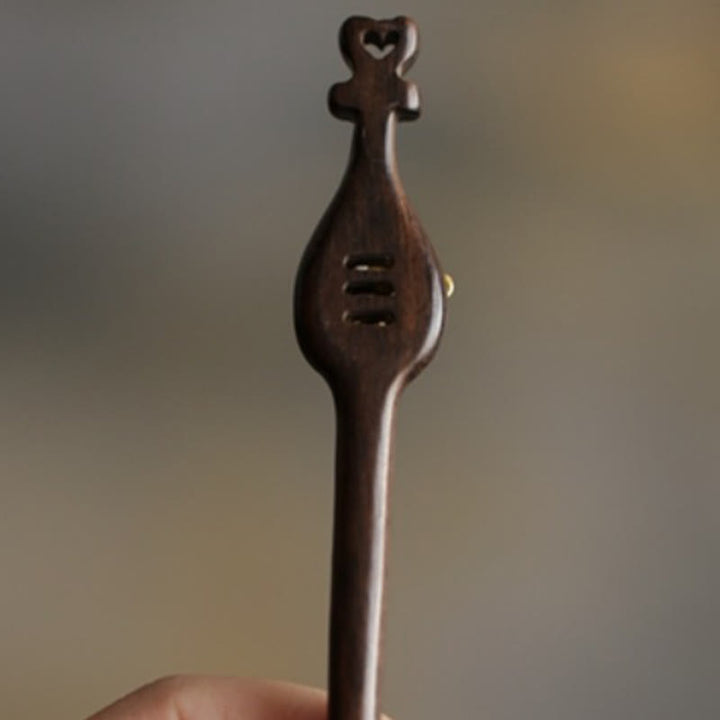 Buddha Stones Glückverheißende Wolke Sandelholz Kaninchen Schutz Haarnadel