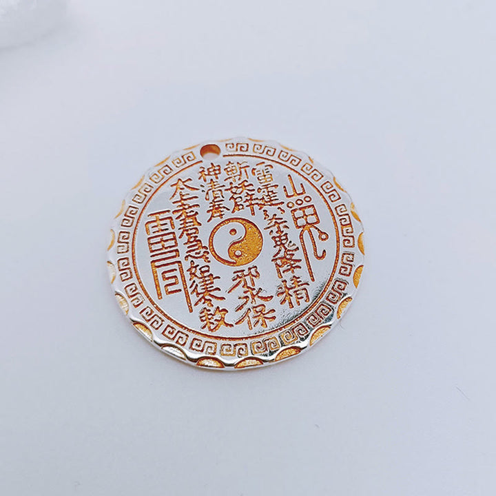 Buddha Stones, Berggeister, Geld ausgeben, Yin Yang Bagua-Design, Kupfer, Harmonie-Halskettenanhänger - image 13