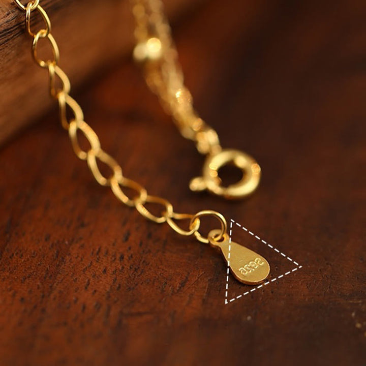 Buddha Stones Fußkettchen aus 925er Sterlingsilber mit Zirkonia und kleinem Pfeffer-Charm - image 7