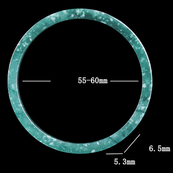 Buddha Stones Natürlicher Jade-Überfluss Dünnes Armband Armreif - image 7