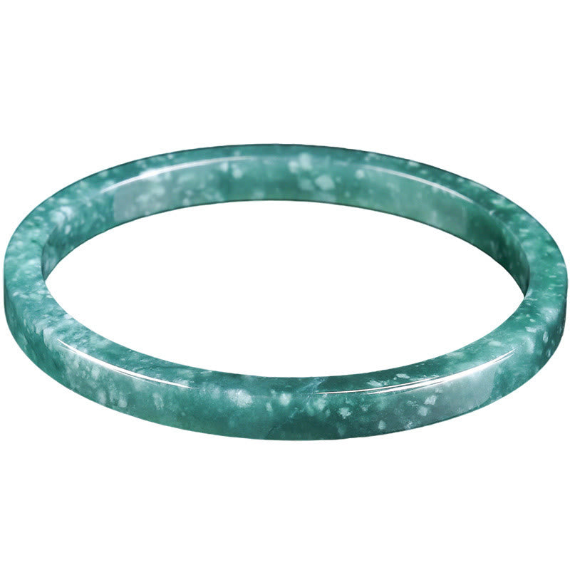 Buddha Stones Natürlicher Jade-Überfluss Dünnes Armband Armreif - image 8