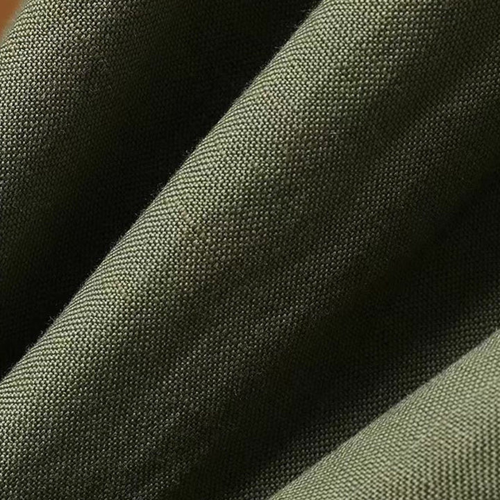 Buddha Stones Sommer Casual Pure Color 7-8 Länge Baumwolle Leinen Damen Weite Beinhose - image 5