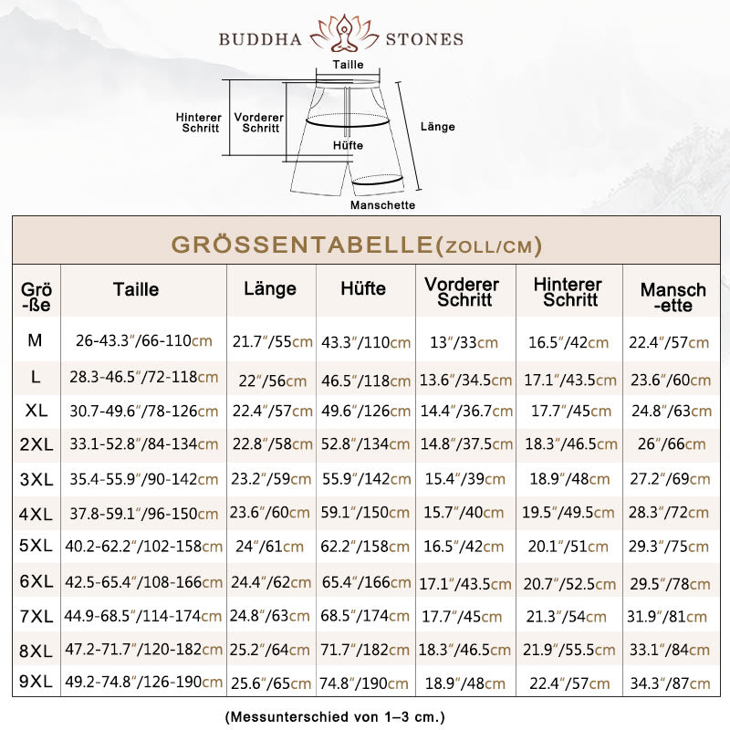 Buddha Stones Lässige, einfarbige, gerade Shorts für Herren mit Taschen, Baumwollshorts für Herren - image 5