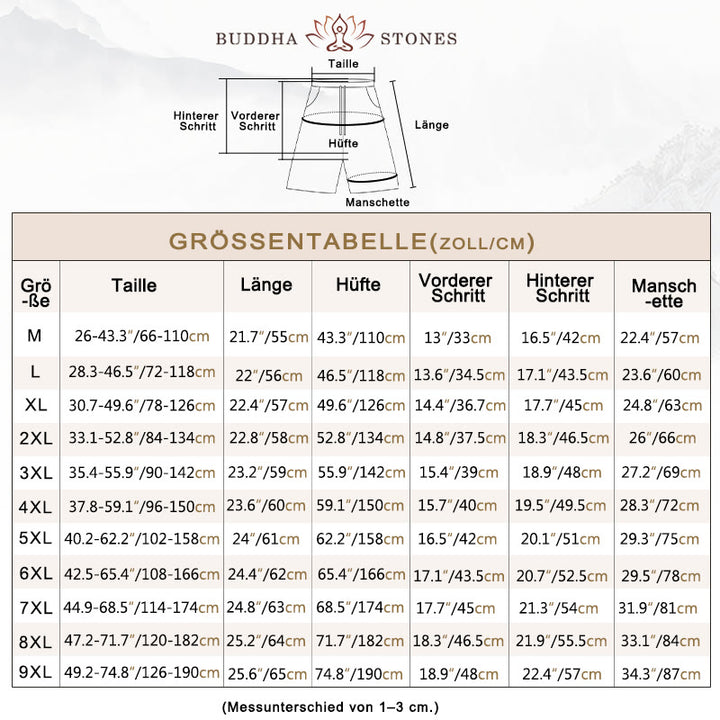 Buddha Stones Lässige, einfarbige, gerade Shorts für Herren mit Taschen, Baumwollshorts für Herren - image 5