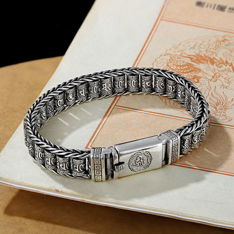 Buddha Stones, tibetische Kupferschnalle, Om Mani Padme Hum, Peace-Metallarmband - image 1