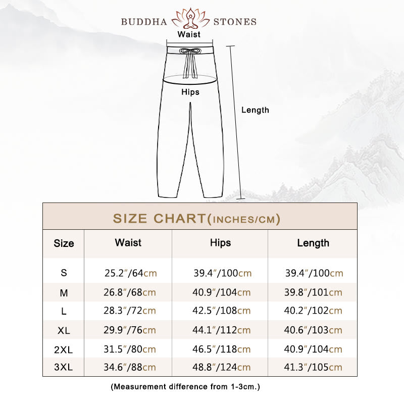 Buddha Stones – Schlichte Haremshose aus Baumwolle mit Kordelzug und Taschen für Damen - image 3