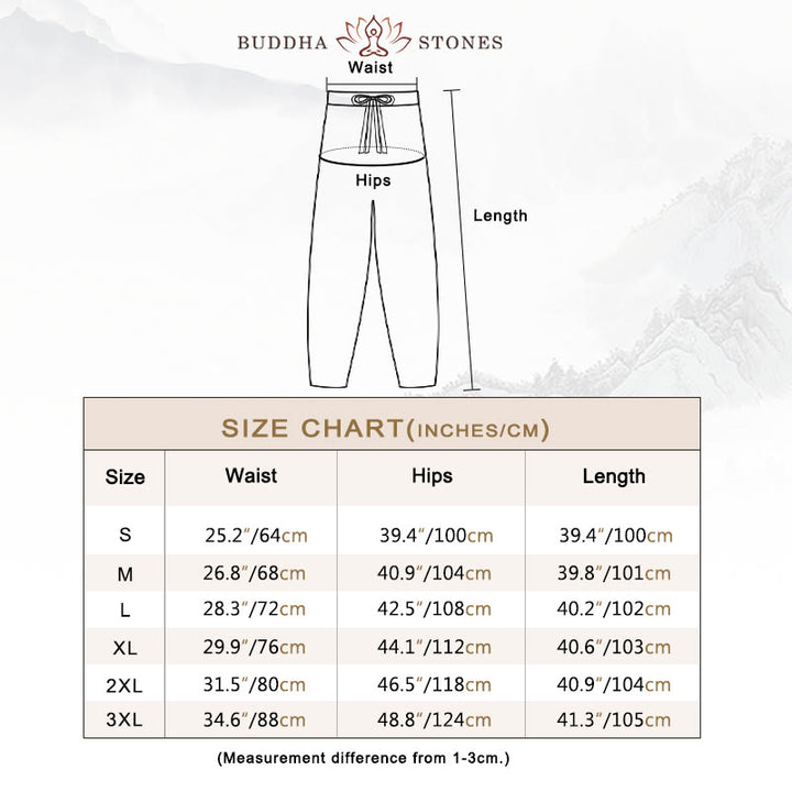 Buddha Stones – Schlichte Haremshose aus Baumwolle mit Kordelzug und Taschen für Damen - image 3