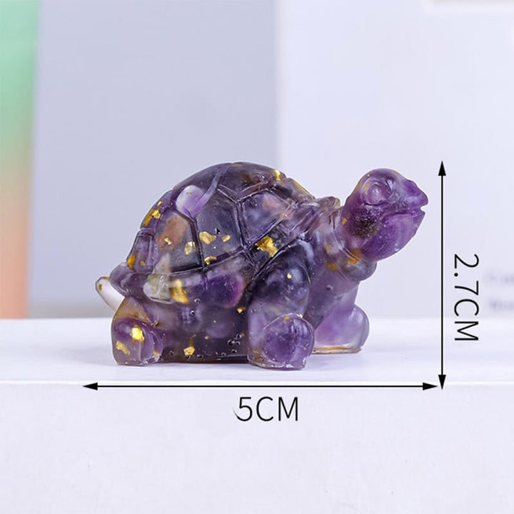 Buddha Stones, natürlicher Kristallkies, Tropfharz, kleine Schildkröte, Dekorationsstatue - image 3