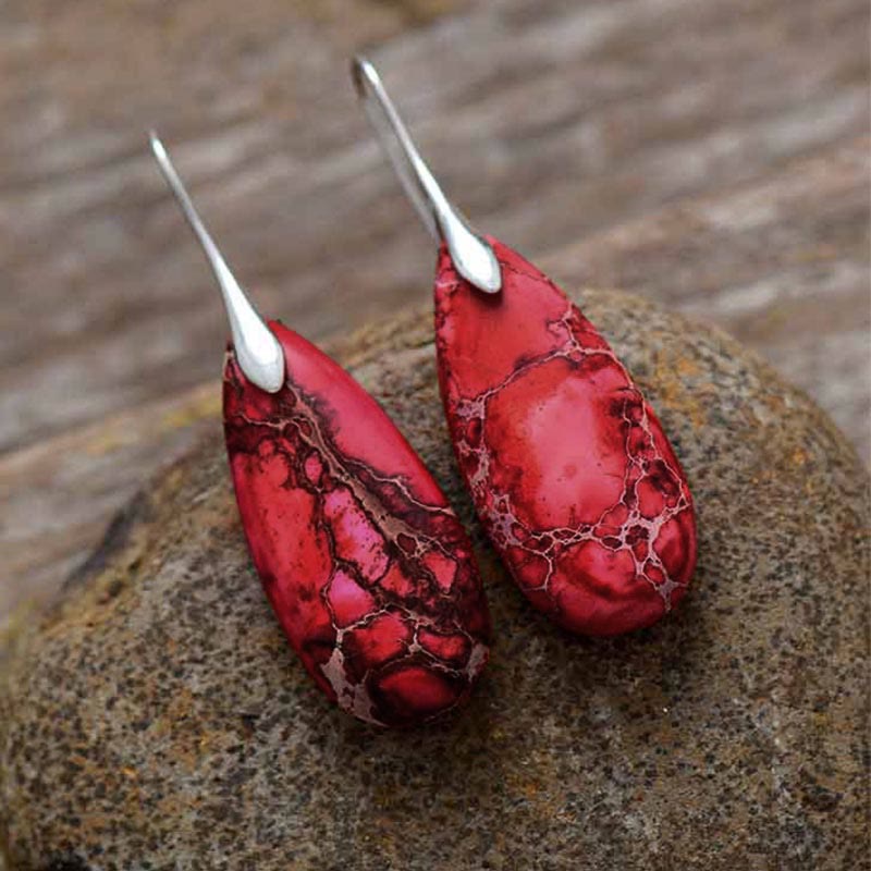 Kaiserstein-Heilkristall-Ohrringe