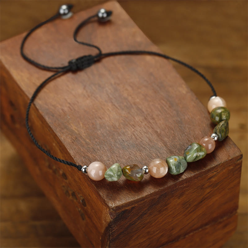 Buddha Stones You Are Amazing Rhyolit Sonnenstein Positives Armband