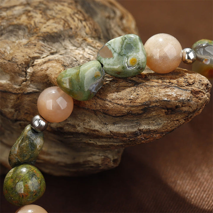 Buddha Stones You Are Amazing Rhyolit Sonnenstein Positives Armband