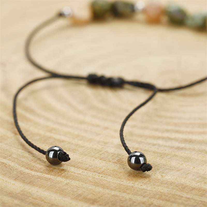 Buddha Stones You Are Amazing Rhyolit Sonnenstein Positives Armband