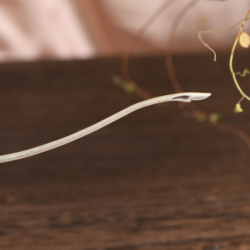 Buddha Stones 925 Sterling Silber Phoenix Quasten Schutz Haarnadel - image 12