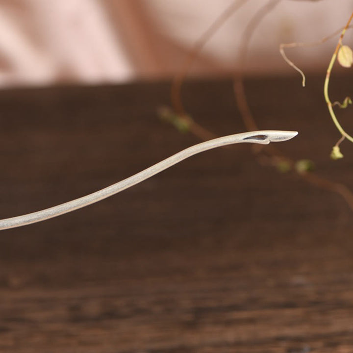 Buddha Stones 925 Sterling Silber Phoenix Quasten Schutz Haarnadel - image 12