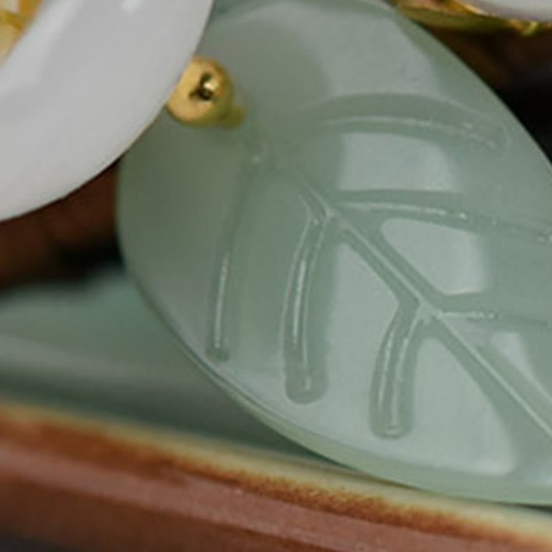 Buddha Stones Maserung Holz Liuli Magnolia Blumen Perle Schutz Haarnadel