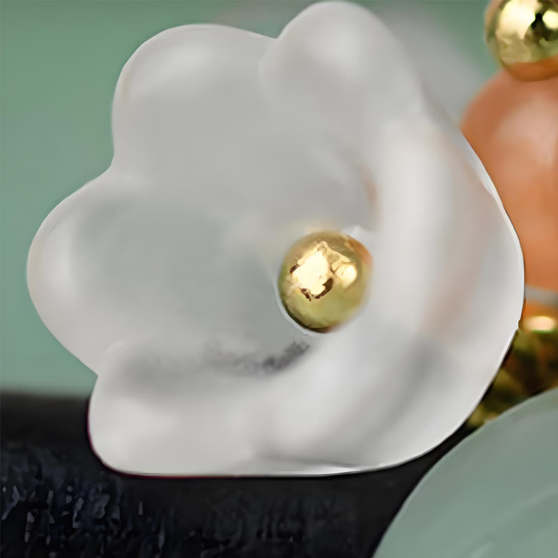 Buddha Stones Ebenholz Liuli Maiglöckchen Mut Haarnadel