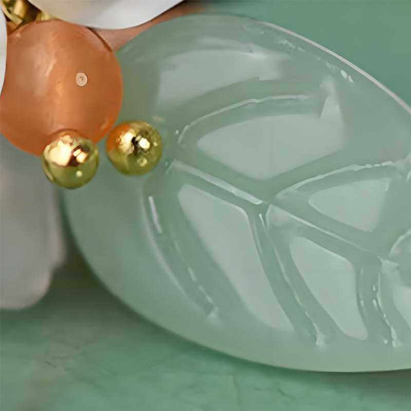 Buddha Stones Ebenholz Liuli Maiglöckchen Mut Haarnadel