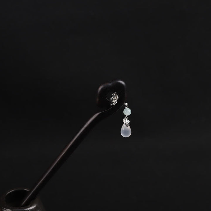 Buddha Stones Ebenholz Glücksbringer Wolke Mut Haarnadel